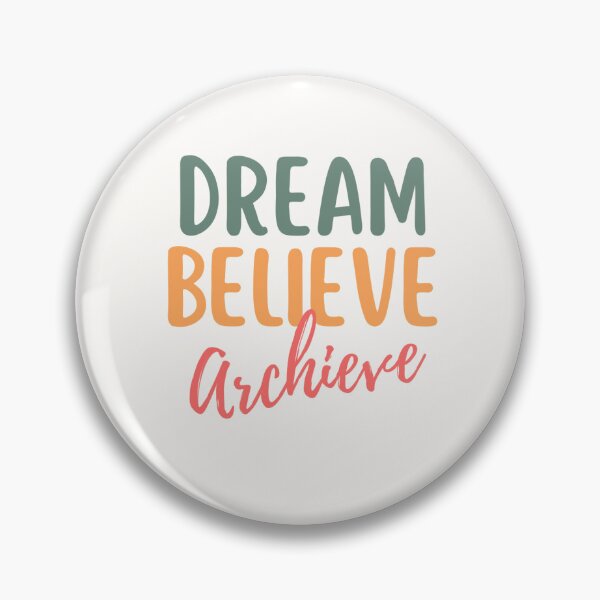 Item preview, Dream Believe Achieve Motivational Quote designed and sold by ViralStickShop.