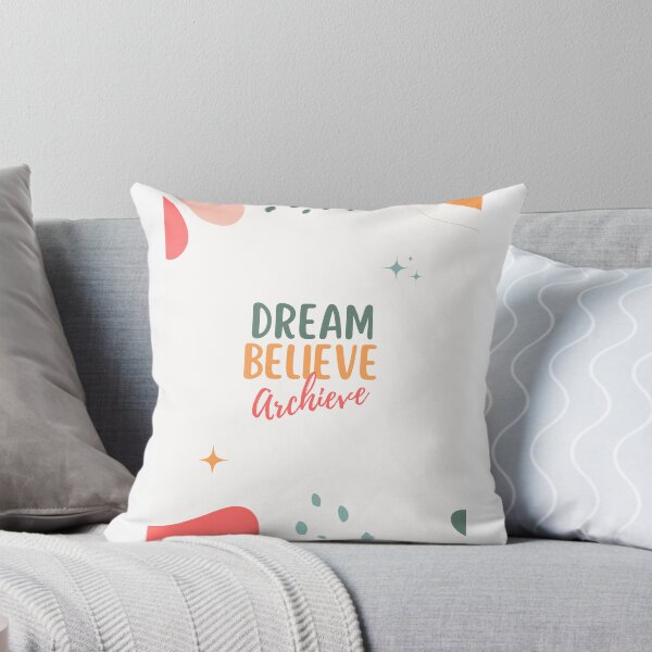 Item preview, Dream Believe Achieve Motivational Quote designed and sold by ViralStickShop.