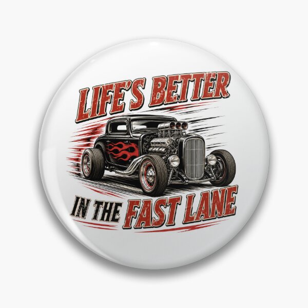Item preview, Life's Better in the Fast Lane | Hot Rod & Classic Car Enthusiast T-Shirt designed and sold by Danny's Tees.
