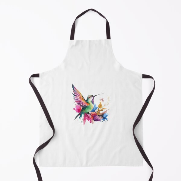Item preview, Colorful Watercolor Hummingbird Bird Art designed and sold by PixelVibe Art.