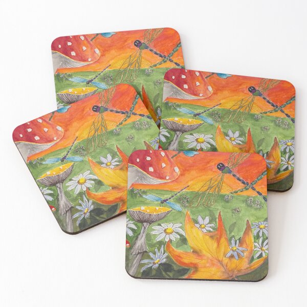 Item preview, Dragonfly and Mushroom Fantasy designed and sold by SMS-Art4U.