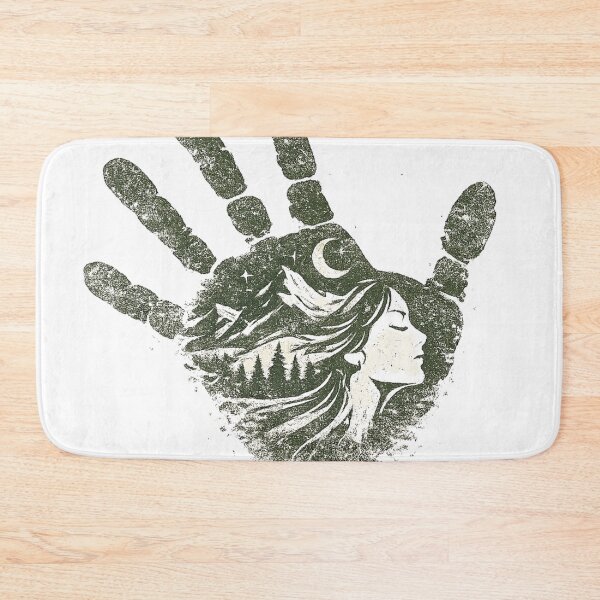Item preview, Mountain Soul Handprint - Vintage Nature Woman Art designed and sold by BestDetailer.