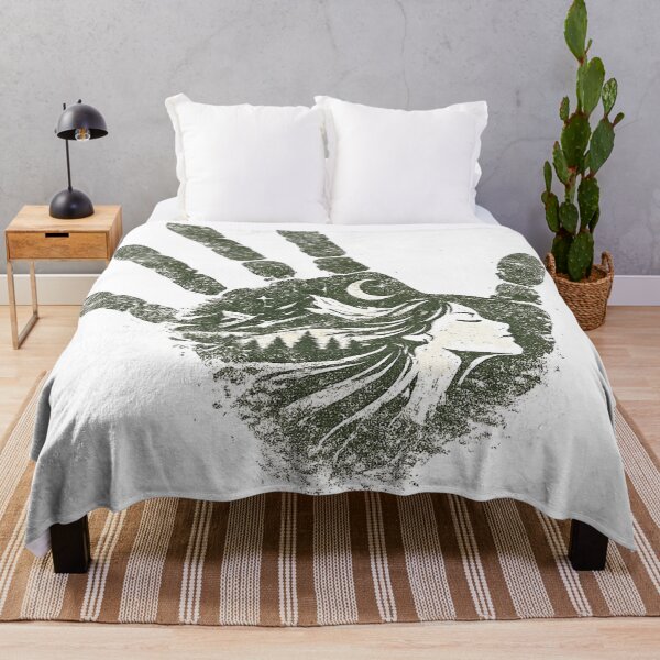 Item preview, Mountain Soul Handprint - Vintage Nature Woman Art designed and sold by BestDetailer.