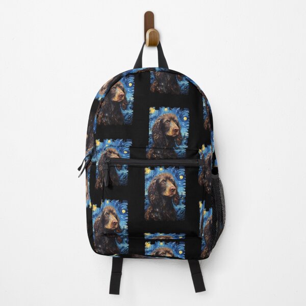 Item preview, Funny Irish Water Spaniel Starry Night Illustration Mom Dad Kids designed and sold by rafaeltto.