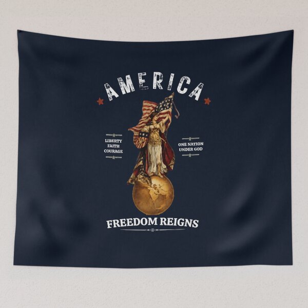 Item preview, Freedom Reigns - Lady Columbia designed and sold by MugsAndDuds.