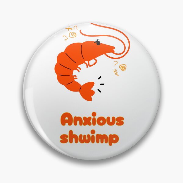 Item preview, Anxious Shwimp Transparent designed and sold by Shrimps N Stuff.