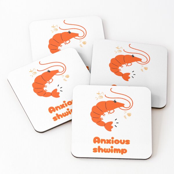 Item preview, Anxious Shwimp Transparent designed and sold by Shrimps N Stuff.