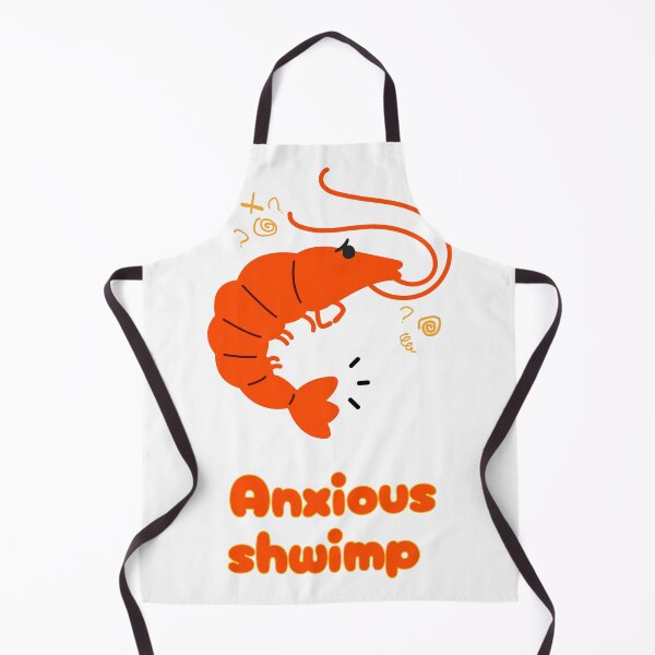 Item preview, Anxious Shwimp Transparent designed and sold by Shrimps N Stuff.