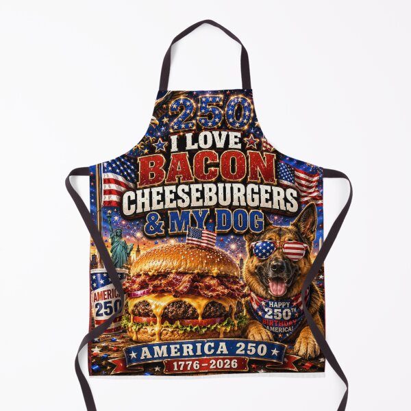 Item preview, I Love Bacon Cheeseburgers, & my Dog (German Shepherd) designed and sold by Soundpups.