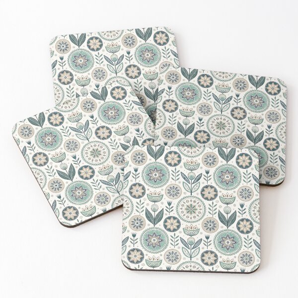 Item preview, Garden Folk Rosettes | Scandinavian Folk Geometry designed and sold by Shuga-Design.