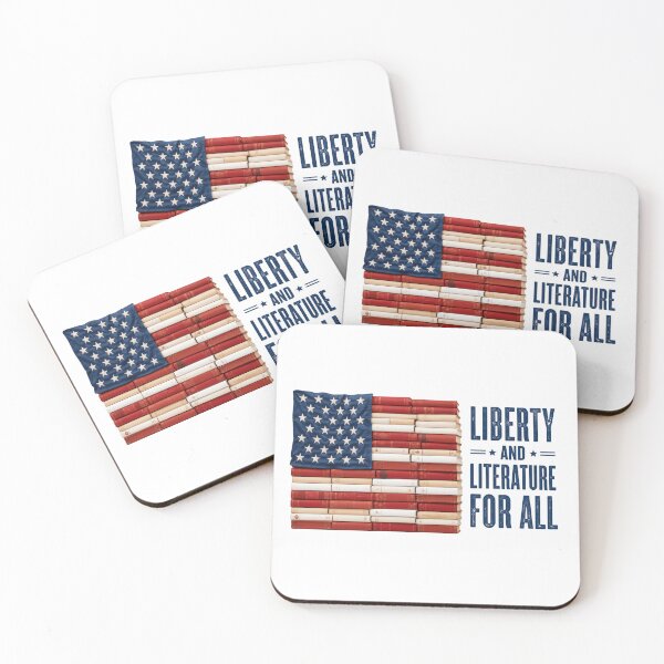 Item preview, Liberty And Literature For All American Patriot Book Lover designed and sold by HumansStuck12.