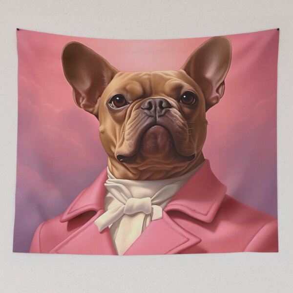 Item preview, Dog in a pink jacket and bow designed and sold by anytka.