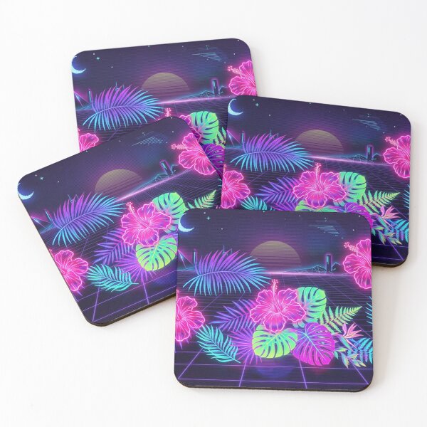 Item preview, Neon Tropical Nightscape designed and sold by Owcomm.