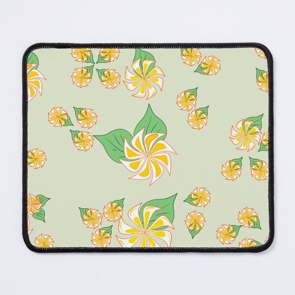 Item preview, Golden Pinwheel Floral Seamless Pattern with Green Leaves designed and sold by Ei-Ei.