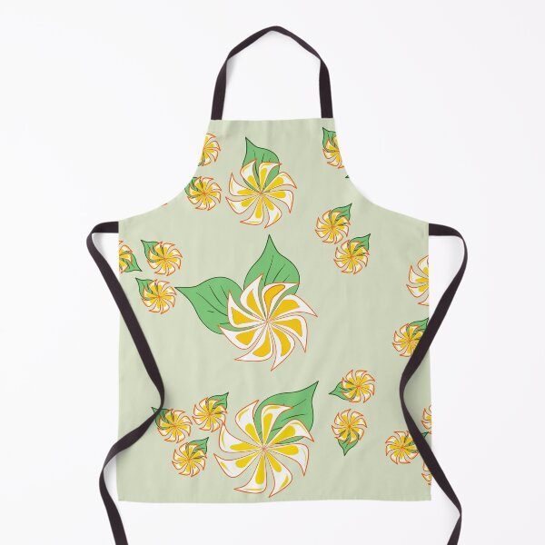 Item preview, Golden Pinwheel Floral Seamless Pattern with Green Leaves designed and sold by Ei-Ei.