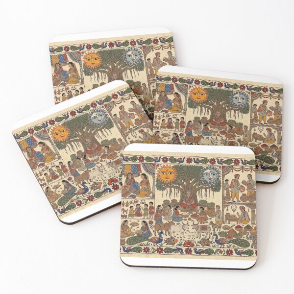 Item preview, Yoga Mithila Art designed and sold by Mithila Art by Prajjawal Jung Pratap Singh.
