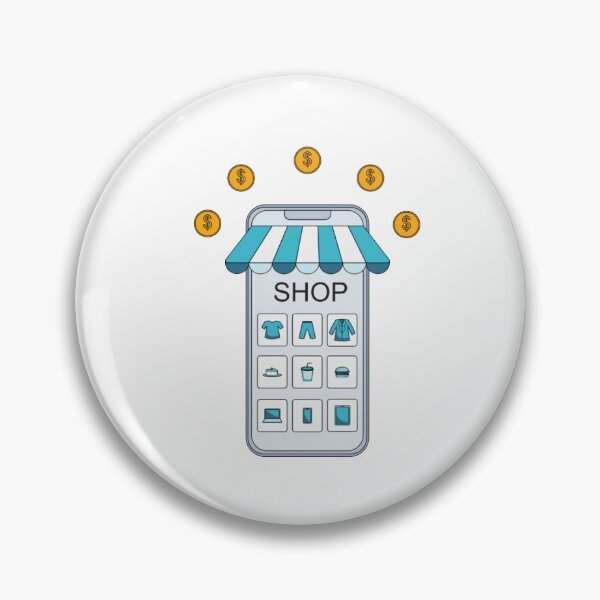 Item preview, Online Shopping Mobile Store Icon designed and sold by DailyDoodlesBySumbul.