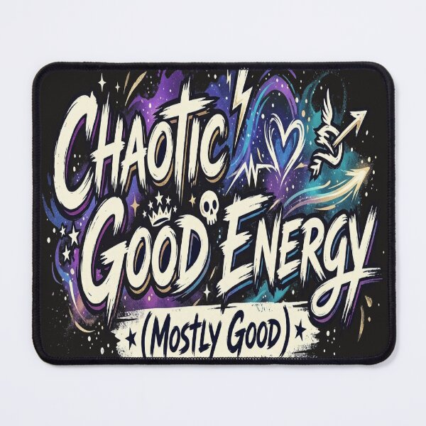 Item preview, Chaotic Good Energy (Mostly Good) T-Shirt | Funny Positive Vibes | Sarcastic Optimism Tee | Introvert Gift | Relatable Quote Shirt designed and sold by ChefTea.