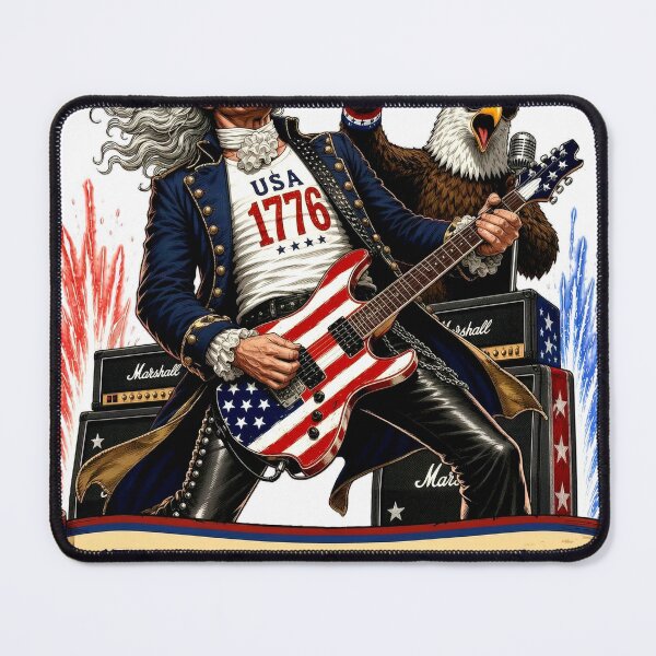 Item preview, Rockstar George Washington Guitar 4th of July Design designed and sold by Zara Art House.
