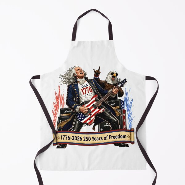 Item preview, Rockstar George Washington Guitar 4th of July Design designed and sold by Zara Art House.