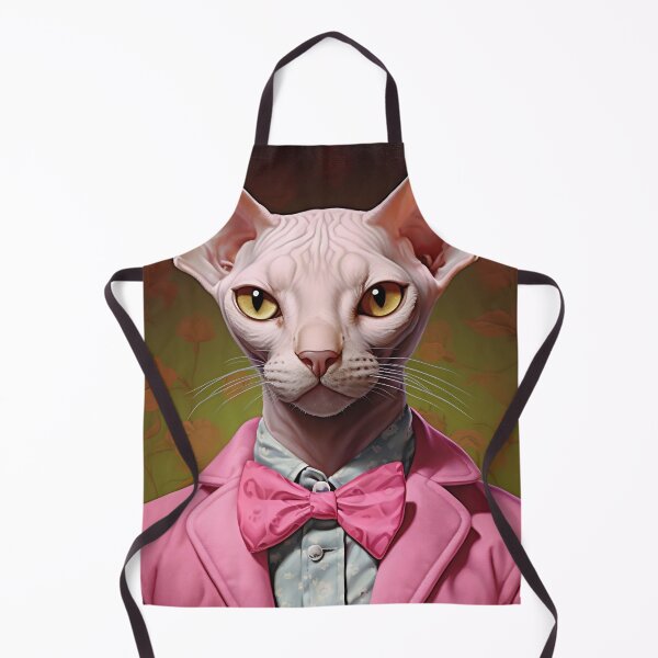 Item preview, Sphynx cat in a pink jacket and bow designed and sold by anytka.