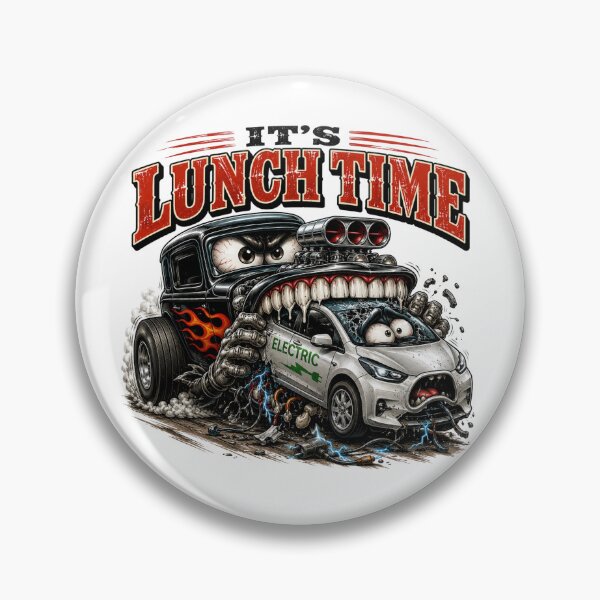 Item preview, It's Lunch Time | Funny Hot Rod & Horsepower Enthusiast T-Shirt designed and sold by Danny's Tees.
