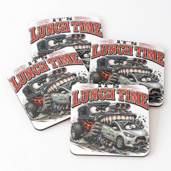 Item preview, It's Lunch Time | Funny Hot Rod & Horsepower Enthusiast T-Shirt designed and sold by Danny's Tees.