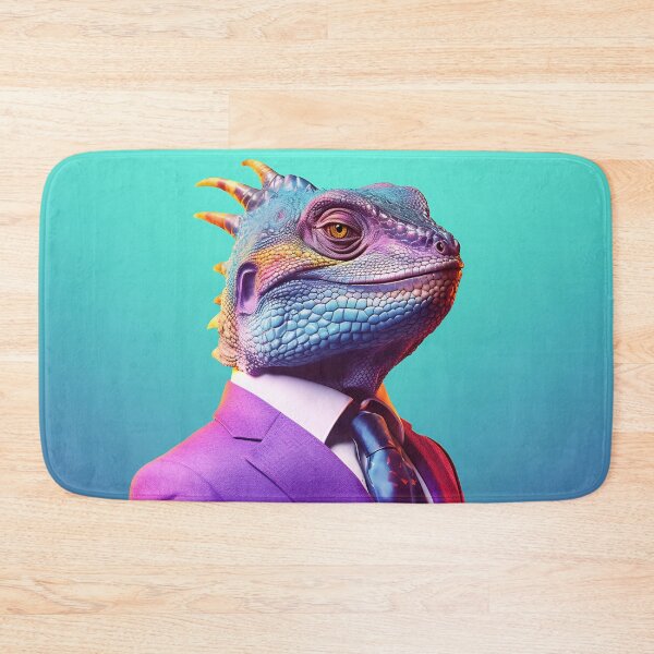 Item preview, Lizard in a colorful suit and tie. Vibrant colors designed and sold by anytka.