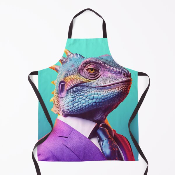 Item preview, Lizard in a colorful suit and tie. Vibrant colors designed and sold by anytka.