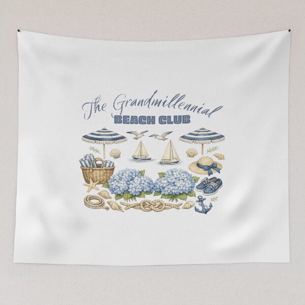 Item preview, Coastal Grandmother Watercolor Family Vacation Matching Design designed and sold by Artycom.
