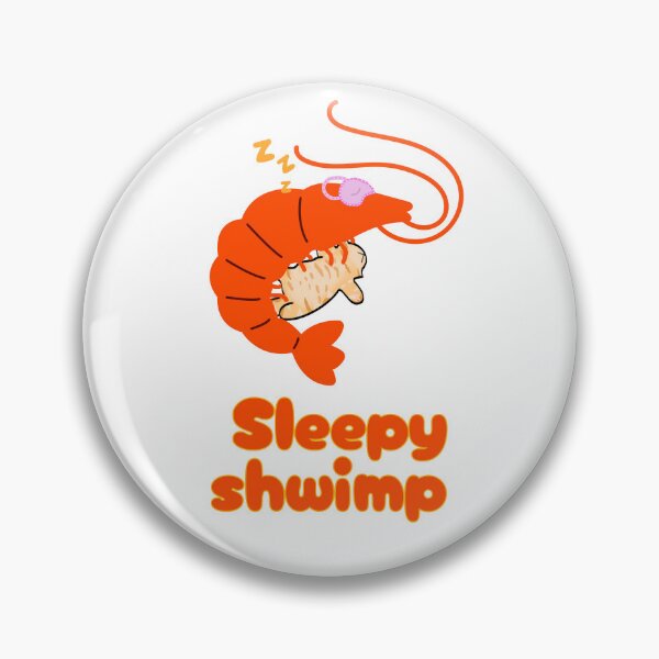 Item preview, Sleepy Shwimp transparent designed and sold by Shrimps N Stuff.