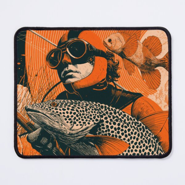 Item preview, Wall Art - Postcard - Poster: Spearfishing Adventure – Bold Underwater Hunt designed and sold by ForeverPrintsOK.