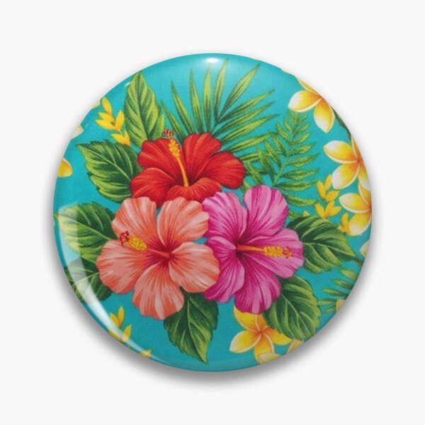 Item preview, Tropical Hibiscus and Plumeria Floral Pattern designed and sold by Owcomm.