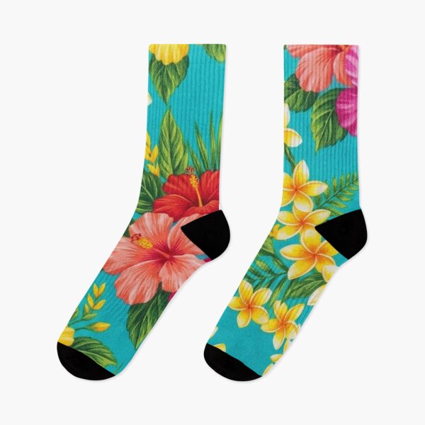 Item preview, Tropical Hibiscus and Plumeria Floral Pattern designed and sold by Owcomm.