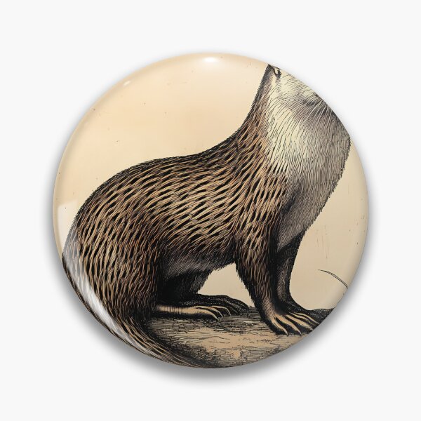 Item preview, Lontra — Ilustração Científica Vintage | Atlantic Forest designed and sold by AtlanticForest.