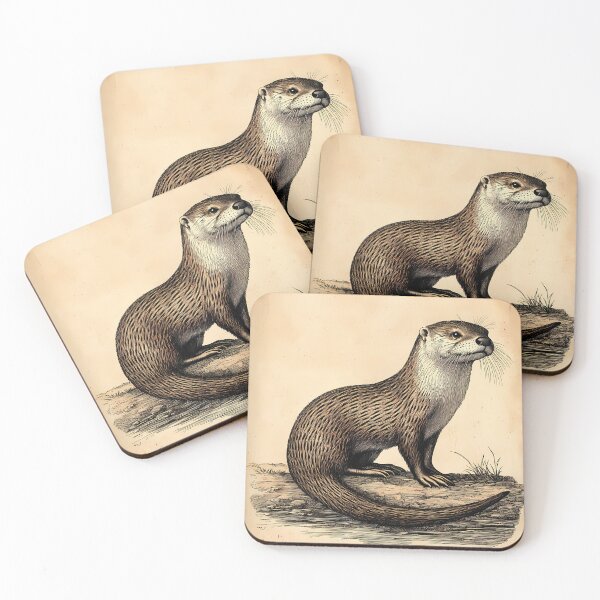 Item preview, Lontra — Ilustração Científica Vintage | Atlantic Forest designed and sold by AtlanticForest.