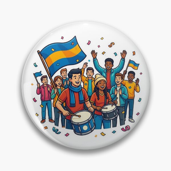 Item preview, Football Fan Parade Sticker | Soccer Supporters Celebration Design designed and sold by Pandey14.