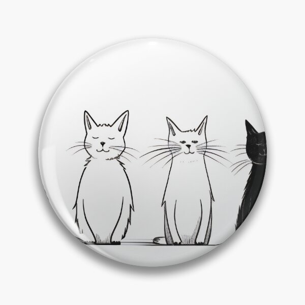 Item preview, Funny cat set. Cartoon pattern in flat illustration style. Cute cats sitting in line, diverse domestic cats. Wallpaper designed and sold by anytka.