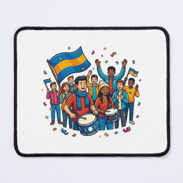 Item preview, Football Fan Parade Sticker | Soccer Supporters Celebration Design designed and sold by Pandey14.