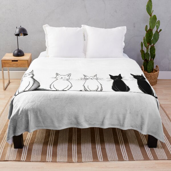 Item preview, Funny cat set. Cartoon pattern in flat illustration style. Cute cats sitting in line, diverse domestic cats. Wallpaper designed and sold by anytka.