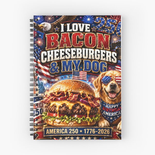 Item preview, I Love Bacon Cheeseburgers & my Dog (Golden Retriever) designed and sold by Soundpups.
