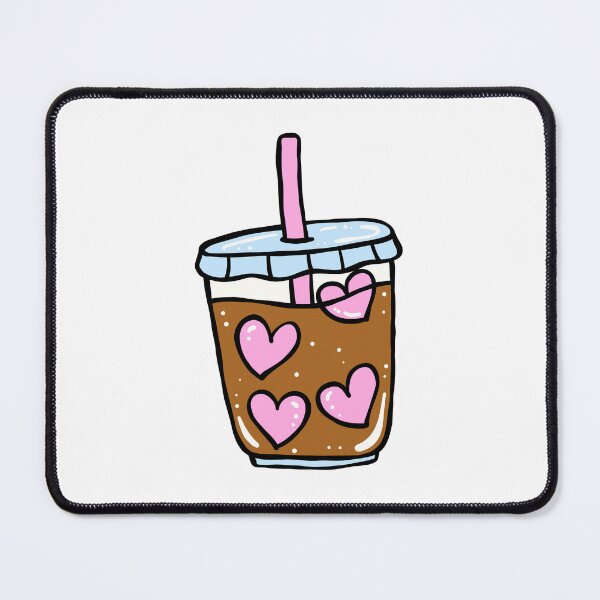 Item preview, Iced Coffee | Iced Coffee Lover | Cute Iced Coffee Cup | Hearts | Pink designed and sold by PrintEveryday.
