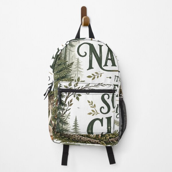 Item preview, Stay Close To Nature Mushroom Forest Typography designed and sold by Luna-Flow.