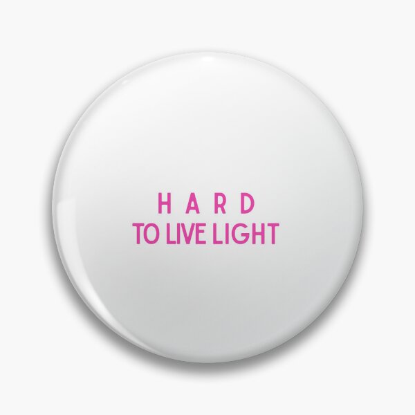 Item preview, Pink Basic Hard To Live Light Inspirational Quote Design designed and sold by luckyhue.