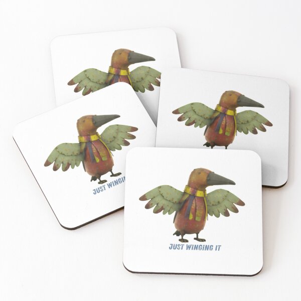 Item preview, Just Winging It - Recycled Metal Bird Folk Art Funny Animal Design designed and sold by lazydogonline.