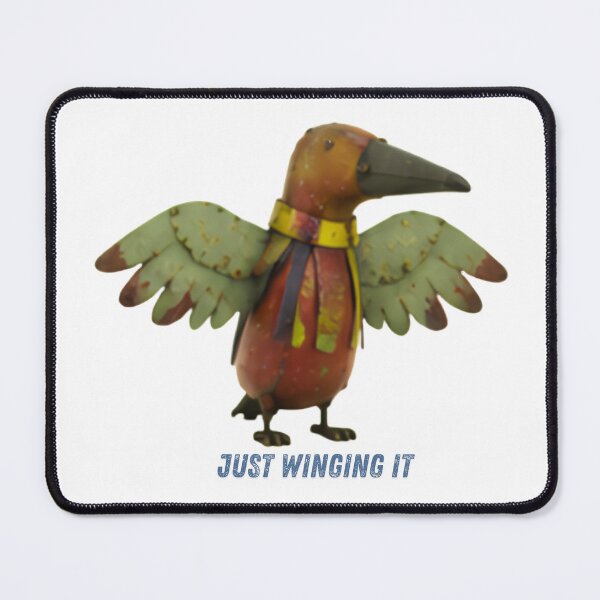 Item preview, Just Winging It - Recycled Metal Bird Folk Art Funny Animal Design designed and sold by lazydogonline.