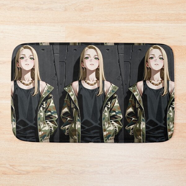 Item preview, Fashion - Woman in Camouflage Camo Jacket Tank Top Gold Chain Anime Variant 4 designed and sold by AnimeShin.