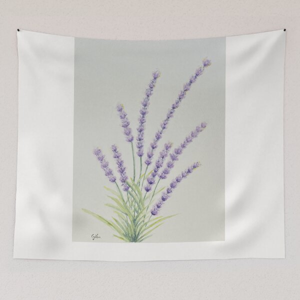 Item preview, The Rhythm of Lavender – Watercolor Painting designed and sold by MiniRadiance.