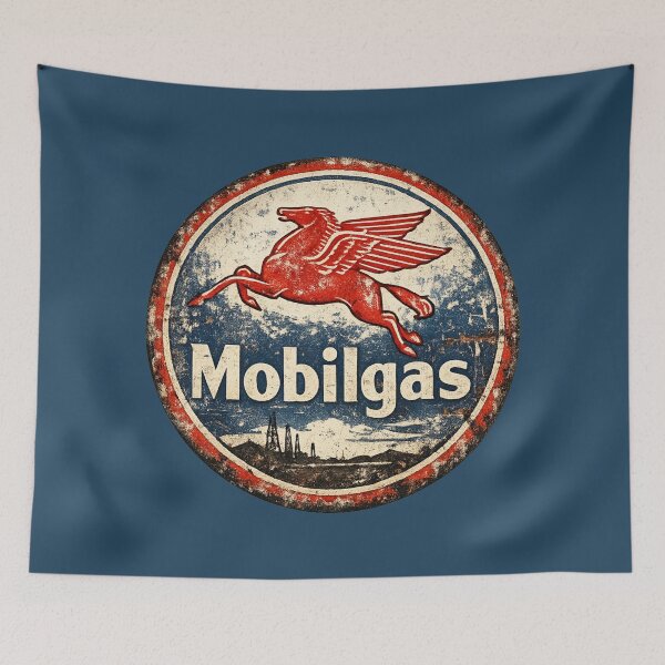 Item preview, Mobilgas - Vintage Mobil Oil Racing designed and sold by FutureTraveller.