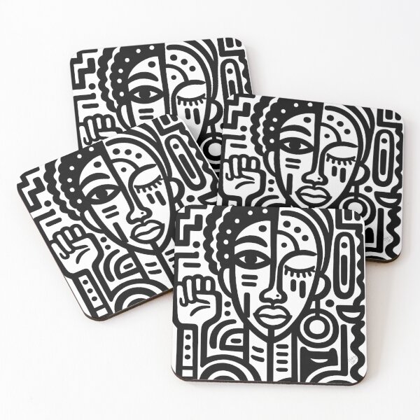 Item preview, Strong | Afrocentric Abstract Portrait Art designed and sold by ChaChaCreates.